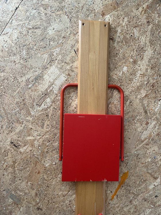 Image 1 of RARE IKEA SOLID WOODEN & STEEL VIGAR FOLDING CHAIR, 1993

