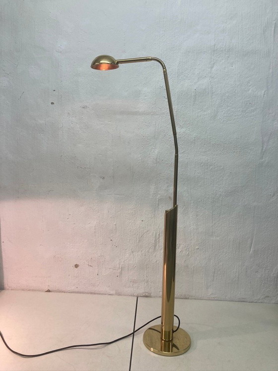 Image 1 of Florian Schulz Yon vloerlamp in messing 70s 80s design