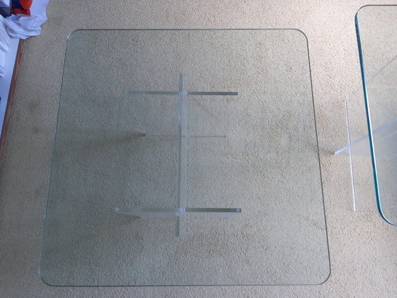 Image 1 of Table d'appoint en verre, années 1970