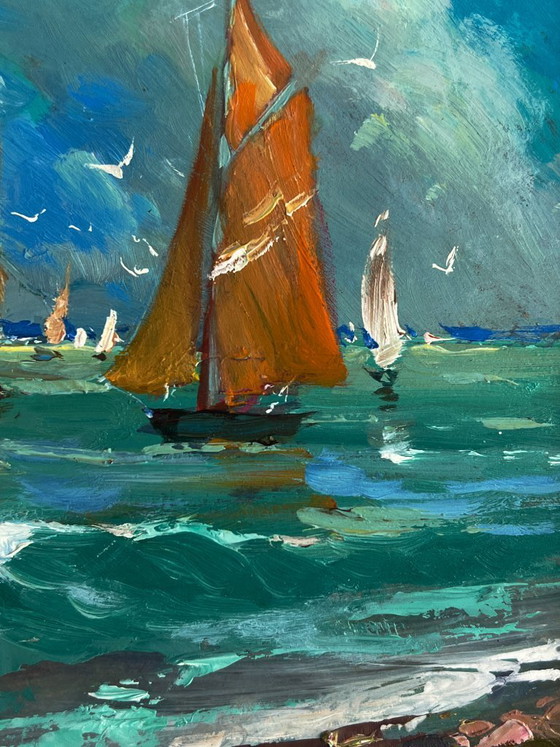 Image 1 of Sailboats at Sea