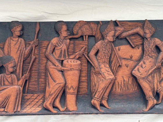 Image 1 of African Wood Carving Signed