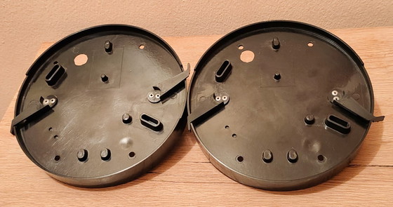 Image 1 of RARE! Sculptural pair of Mid-Century Studio Glass Lamps – Space Age 1960s/70s