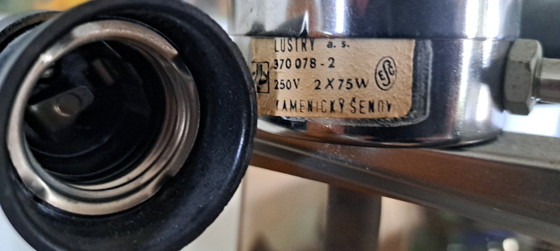 Image 1 of Lampada da tavolo vintage di Lustry Kamenický Šenov – Repubblica Ceca, anni '80