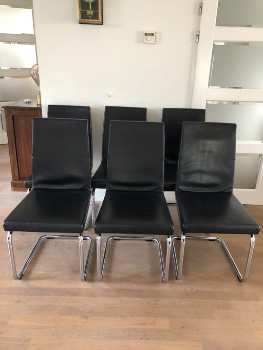 6x Rolf Benz dining chairs 620