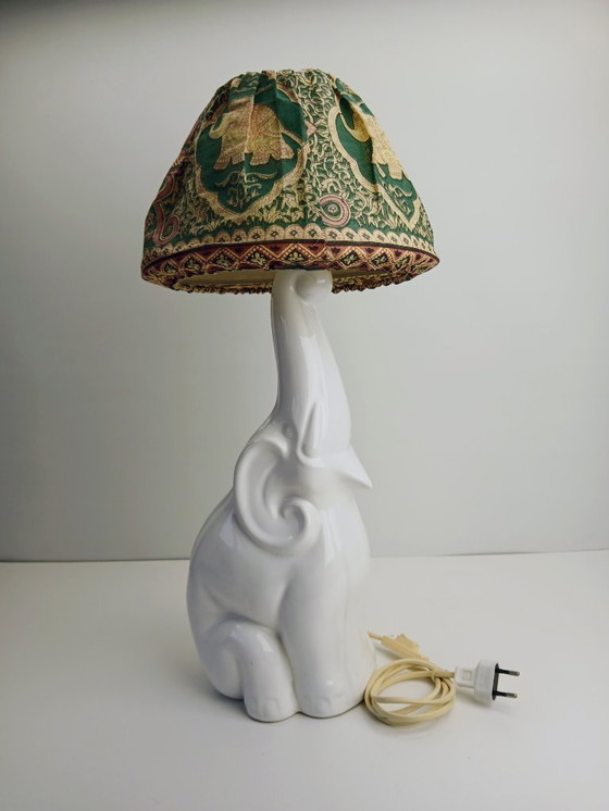 Image 1 of Lampe de table éléphant vintage