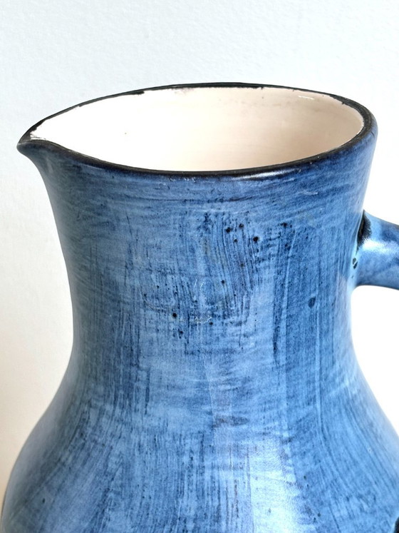 Handmade Vintage Ceramic Jug, Vase, by Guy-Roland Marcy (photo 8 of 11)