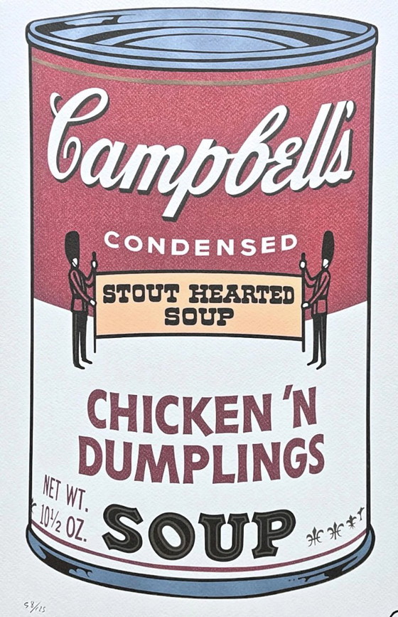 D'après Andy Warhol, Campbell's Soup - Poulet et boulettes, années 1980, lithographie (photo 2 of 7)
