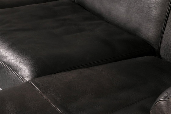 Image 1 of De Sede Modular 7-Piece Mid-Century Leather Sofa in Black – Swiss Icon
