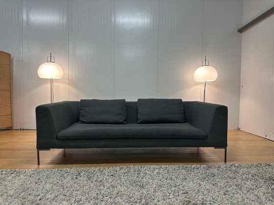 Image 1 of Divano a 3 posti Charles B&amp;B Italia ricondizionato grigio