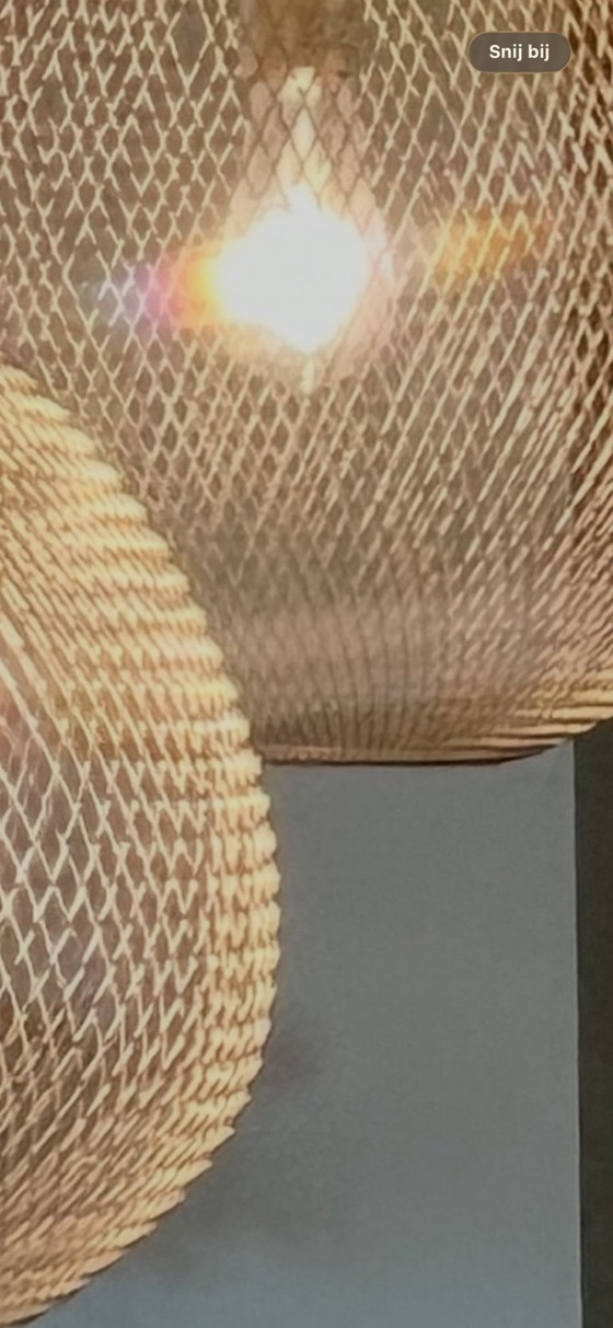 Image 1 of Lampada a sospensione marocchina a 5 lampadine, colore oro