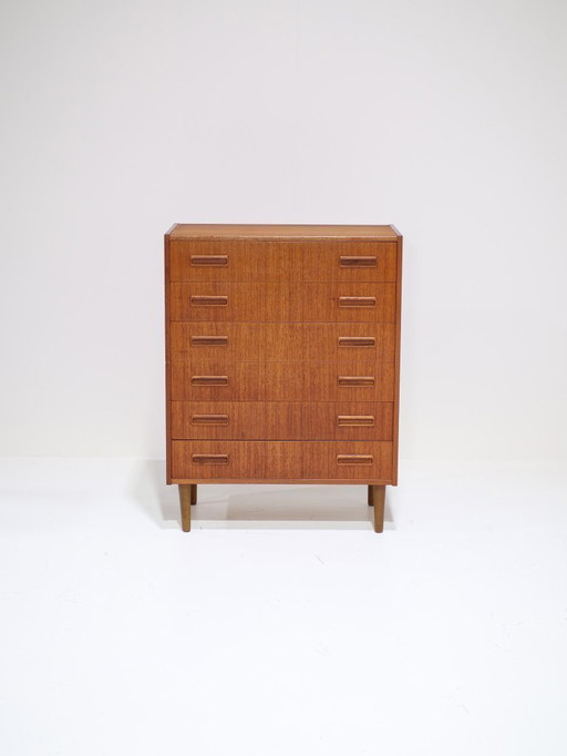 Ladekast teakhout Westergaard E. Jensen Deens vintage