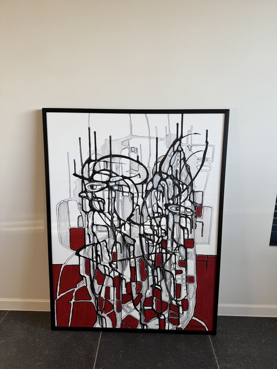 Image 1 of Natia Antadze - The Watcher (acrylic on canvas)