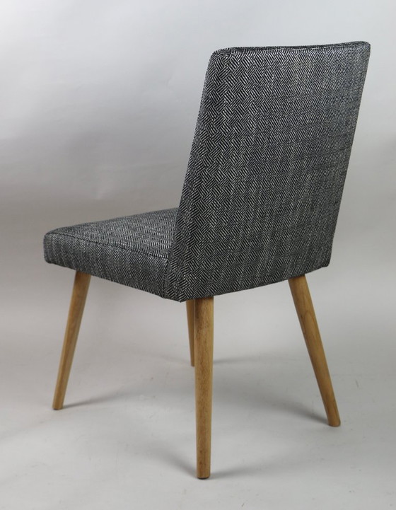Image 1 of Set of Vintage Grey Upholstered Dining Chairs, 1970s