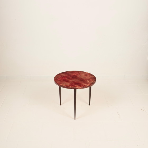 Table basse Aldo Tura en parchemin, Mod. 826, peau de chèvre teinte à la main, Italie, 1950 – Tables basses (photo 23 of 27)