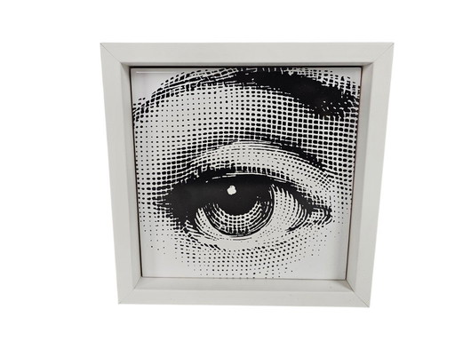 Piero Fornasetti - 'Occhio' - Bardelli - Ceramic tile including wooden frame - Italy - 2000