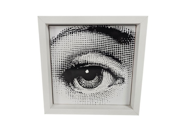 Image 1 of Piero Fornasetti - 'Occhio' - Bardelli - Ceramic tile including wooden frame - Italy - 2000