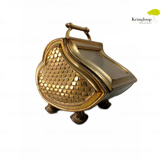 Image 1 of Recipiente para turba / carbón de cobre / bronce antiguo