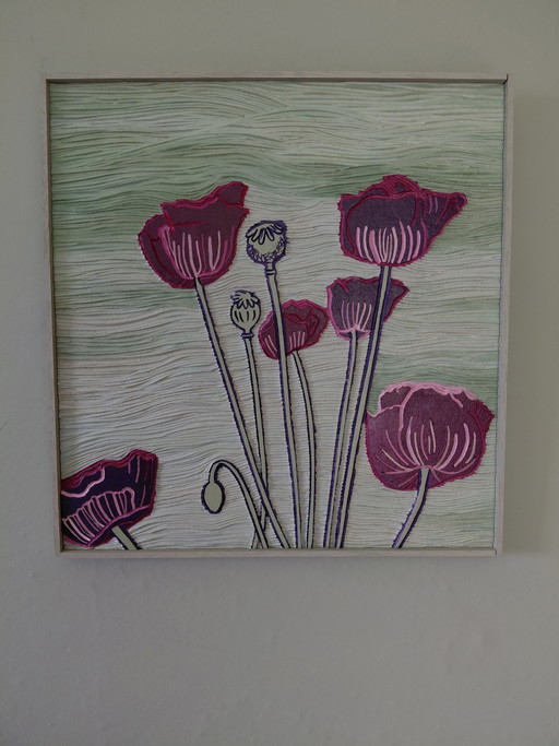 LES MYSTÉRIEUX COQUELICOTS – kunst, Wood, Other