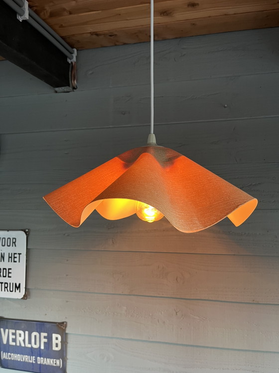 Image 1 of Suspension vintage wabi-sabi dans le style de Mario Bellini