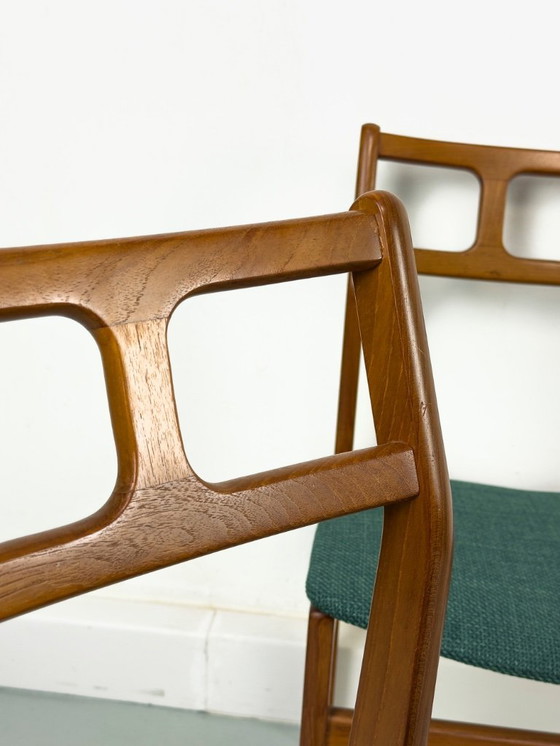 Image 1 of Chaises de salle à manger danoises en teck, 1960s, Set of 6