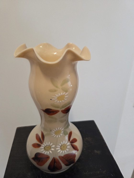 Image 1 of 2 antique opaline vases