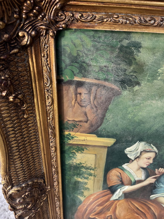Image 1 of Antique oil painting on canvas