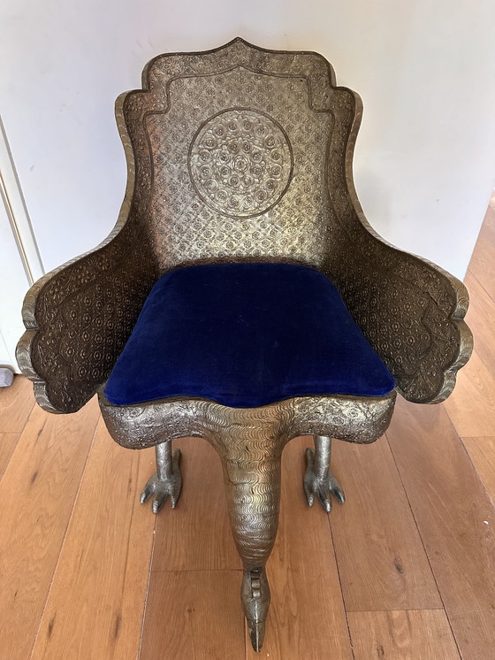 Image 1 of Chaise en forme de paon 1870-1890