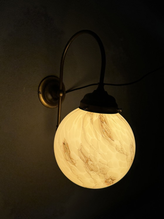 Image 1 of Suggestiva lampada da parete vintage marmorizzata di AGI Verlichting (Almelo)