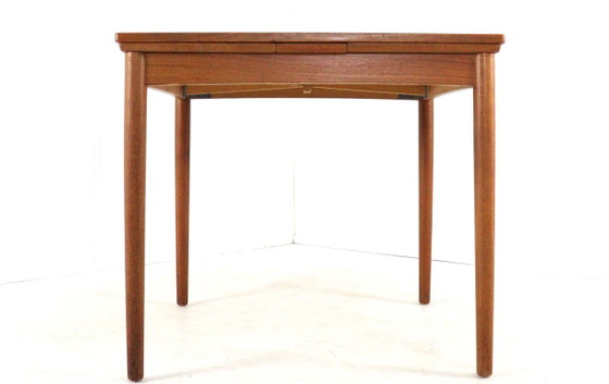 Tavolo da pranzo quadrato allungabile in teak Poul Hundevad, stile vintage danese. – Set da pranzo, Wood (photo 13 of 24)