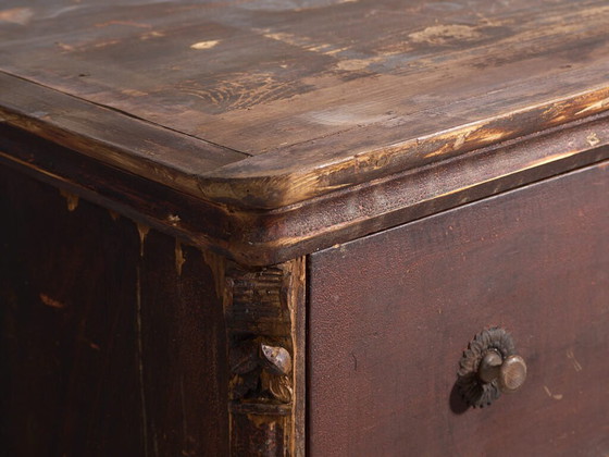 Antique chest of drawers with dark patina (c.1920) #74 (photo 11 of 40)
