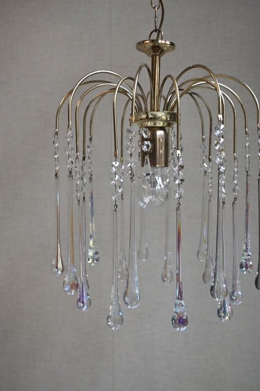 Lámpara colgante de lágrima de Murano de Paolo Venini