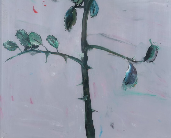 Image 1 of Tilman Hornig (1979) - El nuevo Romanzer - 2008 - Acrílico sobre plexiglás - 69 x 49 cm (73 x 53 cm con marco)