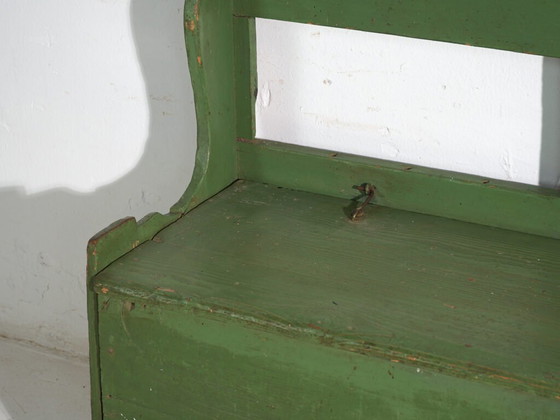 Antique painted storage bench – Central Europe, circa 1900 – Benches, Rustic (photo 21 of 35)