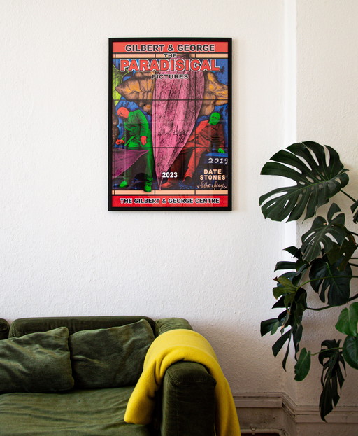 Gilbert & George Signed Poster / The Paradisical Pictures - Date Stones / 59.4 x 84.1cm 23.4 x 33.1in (A1)