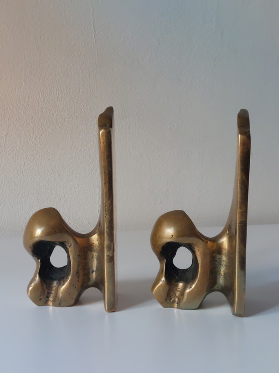 Image 1 of Very rare pair of brutalist David Marshall bookends