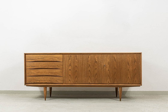 Image 1 of Buffet vintage en chêne par Bydgoskie Fabryki Mebli, Pologne, années 1960