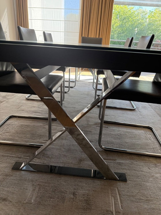 Image 1 of Designer table with 8 chairs