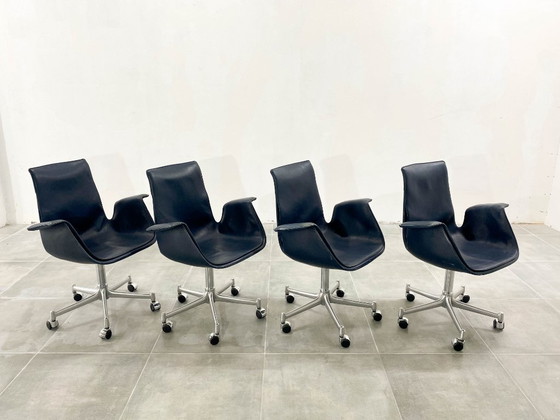 Image 1 of FK 6727 Sedia da ufficio Tulip Kill International, 1960, set di 4 pezzi