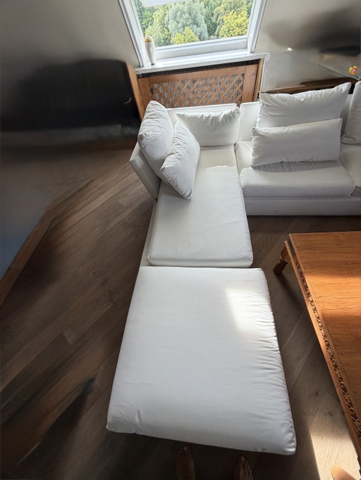 Flexform Sunny – bankstel, Cotton, Chrome (photo 2 of 5)