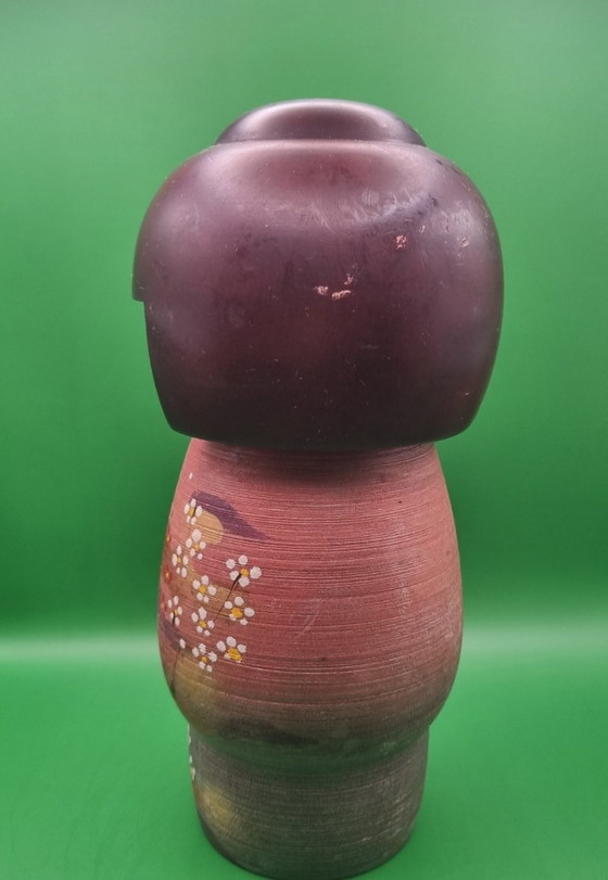 Magnifica grande Doshin Kokeshi di Masae Fujikawa – Oggetti decorativi, Legno (photo 4 of 6)