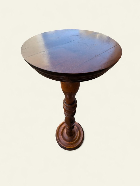 Image 1 of Rarità! Portafiori vintage in legno massello, tornito a mano, classico stile metà secolo, portafiori, mai usato