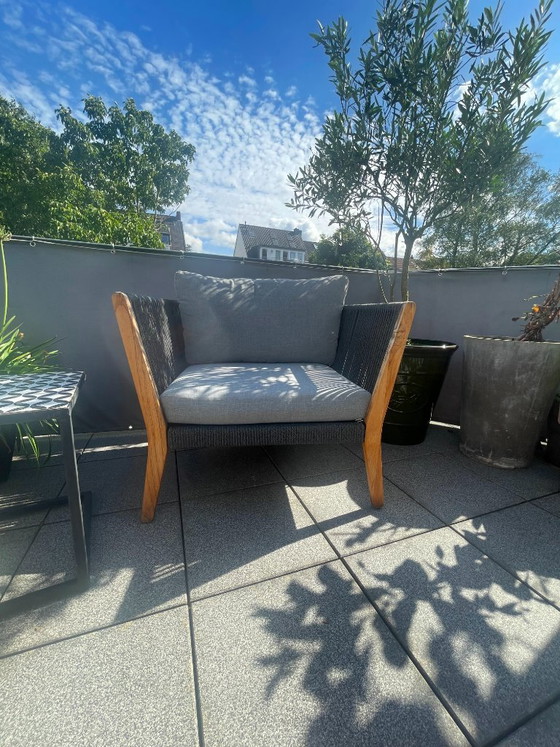 Poltrona lounge da esterno Exotan 1x – Sedie da giardino, Legno, Vimini (photo 2 of 7)