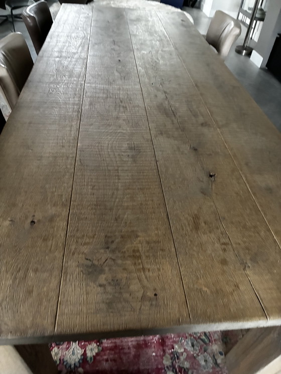 Image 1 of Hand made dining table solid oak
