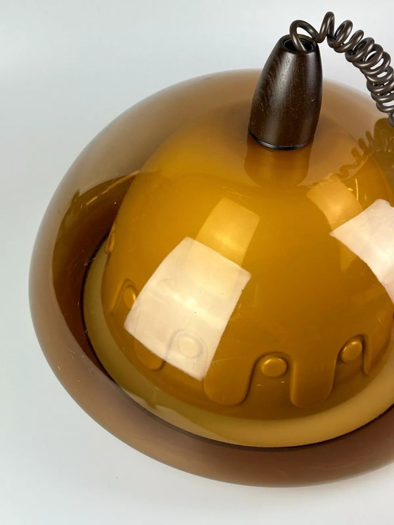 Image 1 of Lampada da soffitto anni '60 e '70, lampada a sospensione, acrilico, plastica, metallo, design spaziale