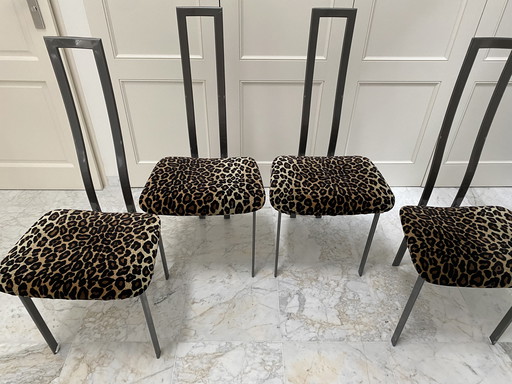 4x Chaises Cattelan Italia modèle Helen milieu des années 70