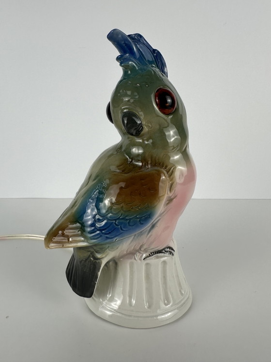 Image 1 of Art Deco (perfume) lamp - parrot