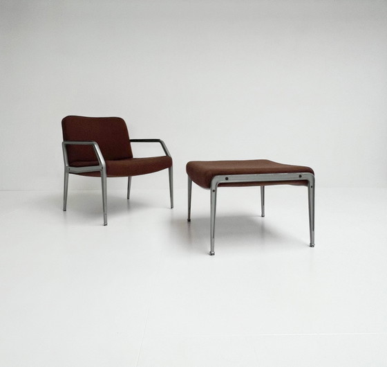 Image 1 of Sillón raro con reposapiés atribuido a Gispen, década de 1960