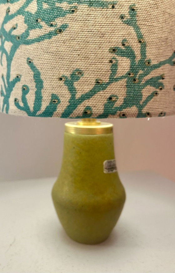 Image 1 of Reizende kleine Mini-Tischlampe - kabellos, upgecykelt aus Scheurich Vase 50er Jahre