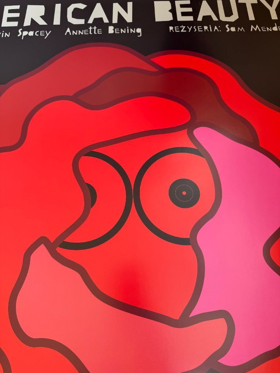 Image 1 of P. Longawa – original poster, inspired by the movie American Beauty.