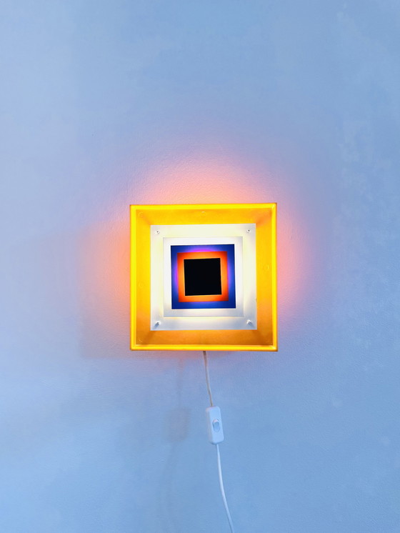 Image 1 of KVADRILLE WALL LAMP BY BENGT KARLBY FOR LYFA, DENMARK, 1970s